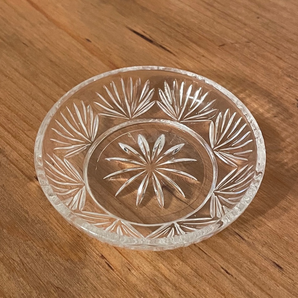 mini crystal trinket dish